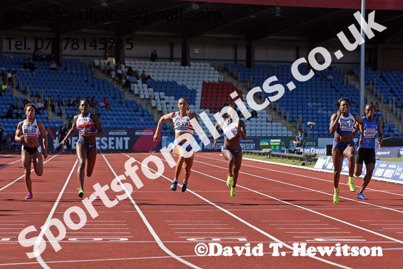 Womens 100 metres, World Championship Teamm Trials, Alexander Stadium, Birmingham